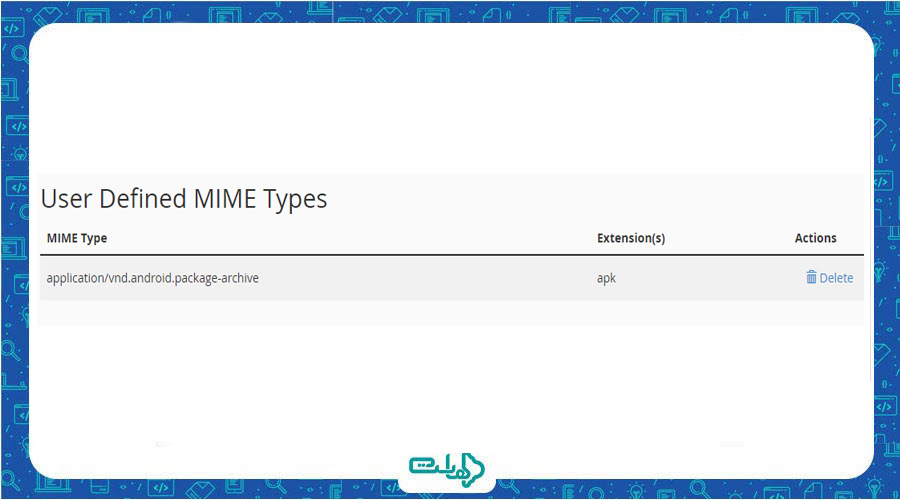 آموزش کار با MIME type در cPanel